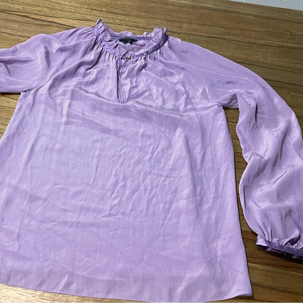 Bird silk blouse
